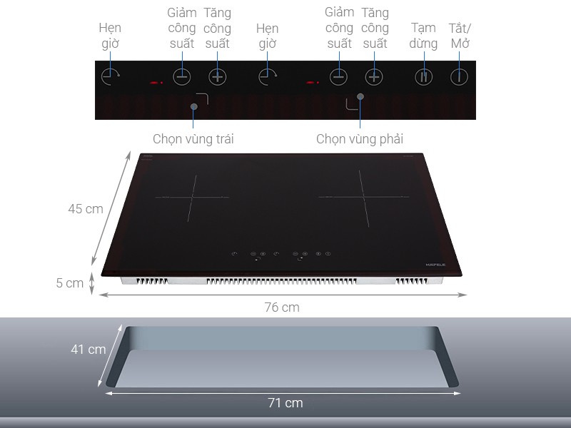 BẾP ĐIỆN 2 VÙNG NẤU HAFELE HC-IS772EA (535.02.222) - hafele hc is772ea note 1