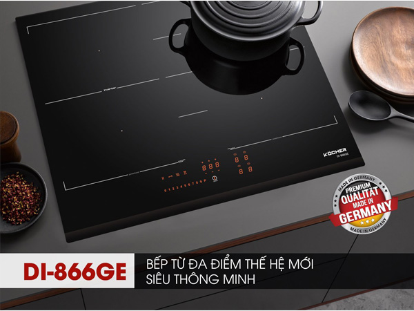 BẾP TỪ 4 VÙNG NẤU KOCHER DI-866GE - hinh anh thuc te bep tu kocher di 866ge