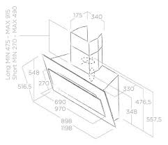 MÁY HÚT MÙI ÁP TƯỜNG ELICA VERTIGO BL/F/90 - images 2 2