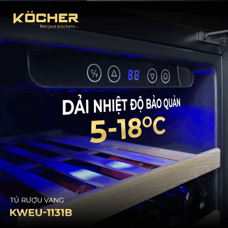 BẢNG ĐIỀU KHIỂN TỦ RƯỢU VANG KOCHER KWEU-1131B