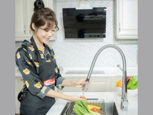 VÒI RỬA BÁT THÂN MỀM KONOX KN1909 - lap dat voi rut day konox kn1909