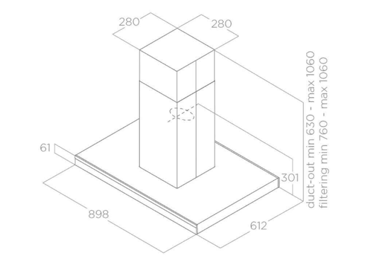 MÁY HÚT MÙI ĐẢO BẾP ELICA ADÉLE IS BLIX/A/90X60