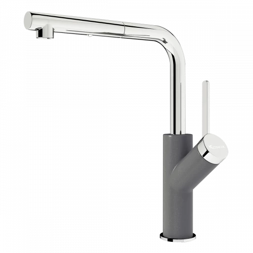 VÒI RỬA BÁT DÂY RÚT KONOX ARTAN GREY