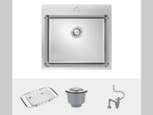 CHẬU RỬA BÁT KONOX TOPMOUNT SINK UNICO 5450 - phu kien chau rua bat konox topmount unico 5450