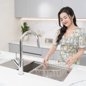 VÒI RỬA BÁT DÂY RÚT KONOX PONTE CHROME - product 16977255450399