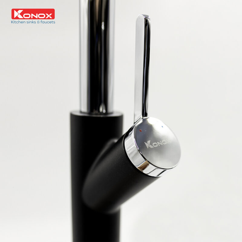 VÒI RỬA BÁT KONOX MODO BLACK - voi rua bat Modo Black kitchen faucet 3