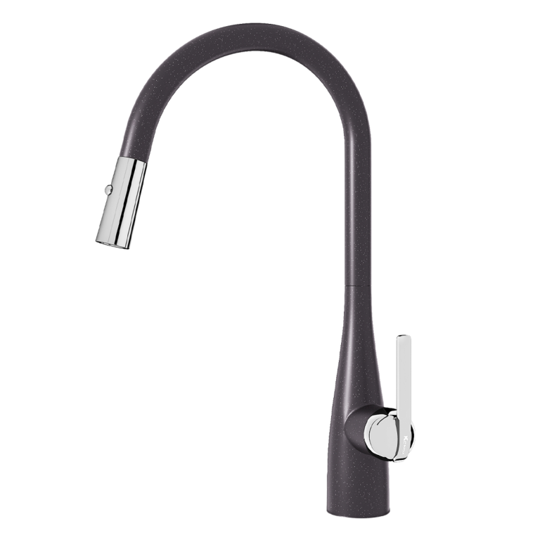 VÒI RỬA BÁT DÂY RÚT KONOX CURVA BLACK