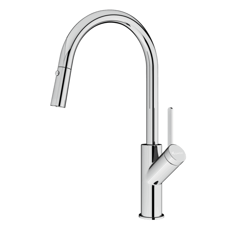 VÒI RỬA BÁT DÂY RÚT KONOX PONTE CHROME