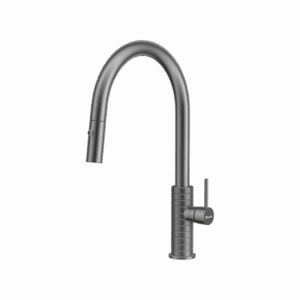 VÒI RỬA BÁT DÂY RÚT KONOX VENICE GUN METAL - voi rua bat day rut venice gun metal