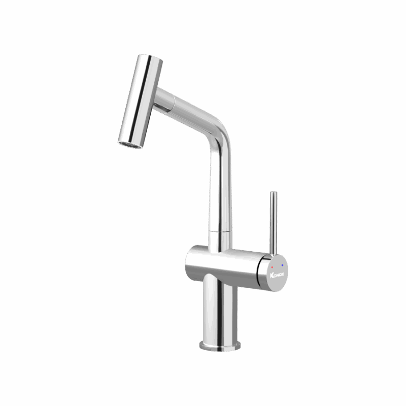 VÒI RỬA BÁT DÂY RÚT KONOX VOLTA CHROME