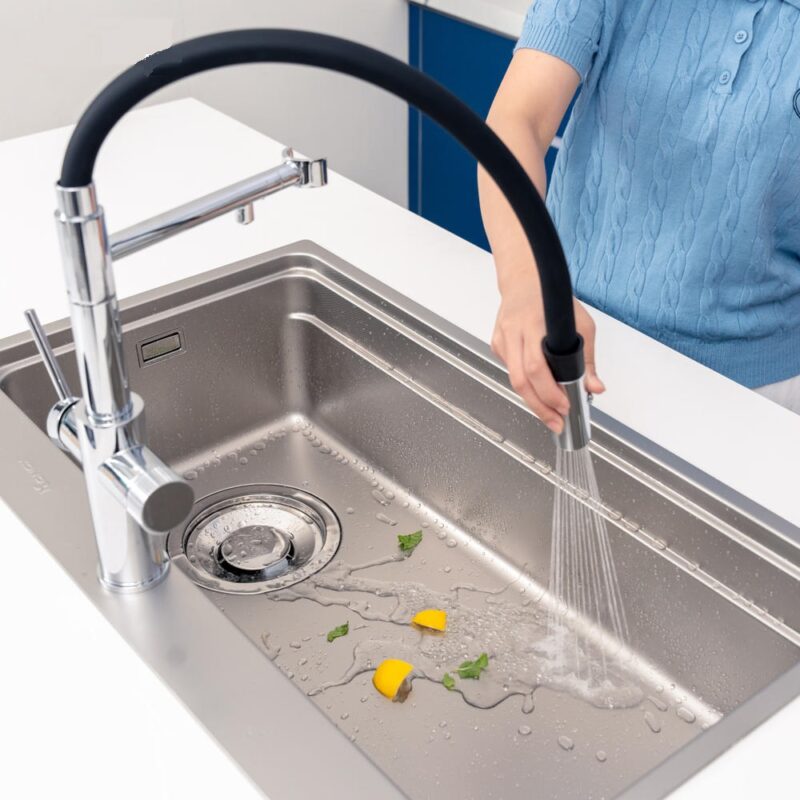 VÒI RỬA BÁT KONOX THÂN MỀM 3 ĐƯỜNG NƯỚC COMBI CHROME - voi rua bat than mem 3 duong nuoc Konox Combi Chrome 6