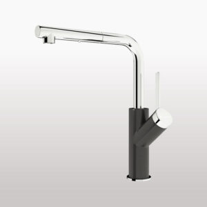 VÒI RỬA BÁT DÂY RÚT KONOX ARTAN BLACK