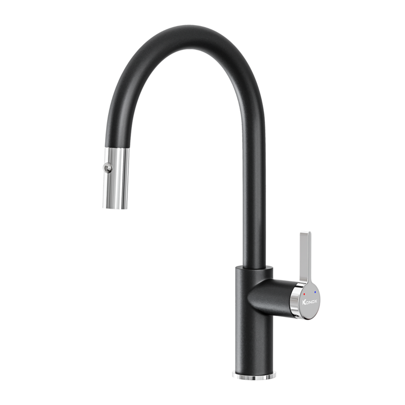 VÒI RỬA BÁT DÂY RÚT KONOX ALTO BLACK - voi rua bat rut day alto black ea881052bb394364bf8e3009d4b3e224 master