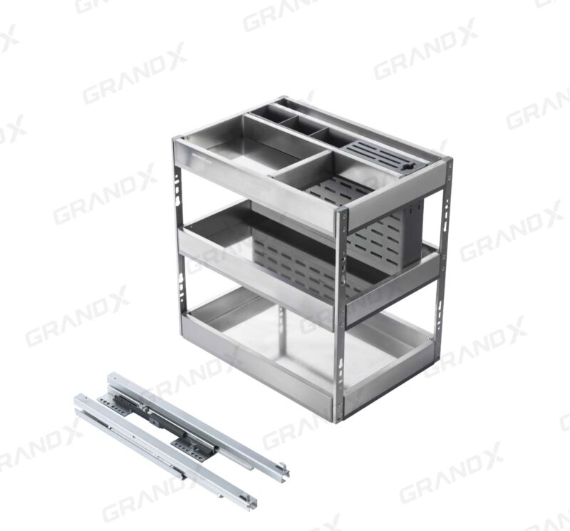 GIÁ ĐỰNG GIA VỊ KẾT HỢP CHÉN BÁT GRANDX XK.B25S - xk 1