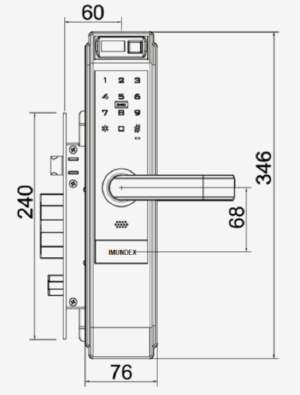 KHÓA ĐIỆN TỬ IMUNDEX 713.12.100 - 1583426218 713.12.100