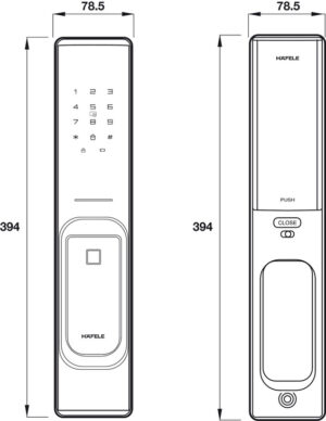KHÓA ĐIỆN TỬ PP8100 HAFELE 912.05.697 - 1596274714 02581562 0
