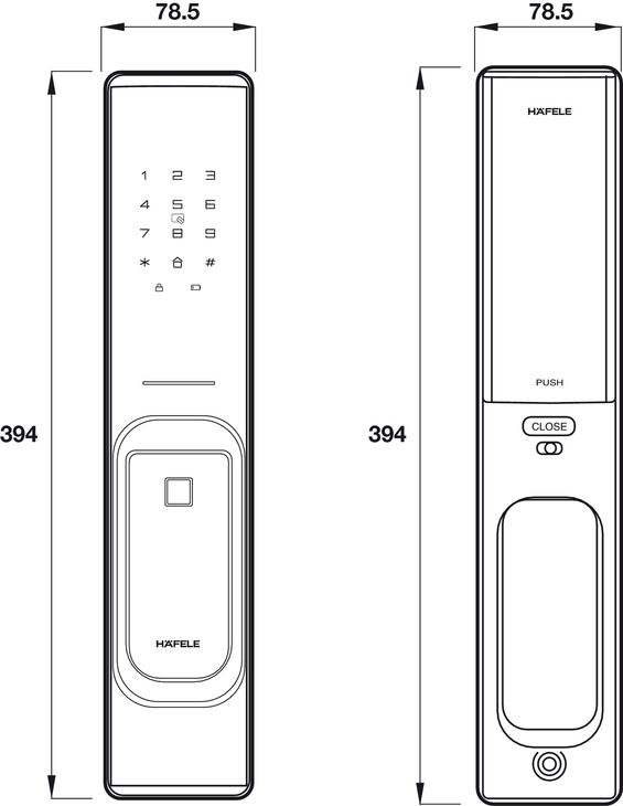 KHÓA ĐIỆN TỬ PP8100 HAFELE 912.05.695 - 1596363357 02581562 0