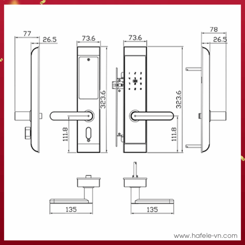 KHÓA ĐIỆN TỬ IMUNDEX 713.91.230 - 1678778837 anh2 khoa dien tu hafele 713 91 230