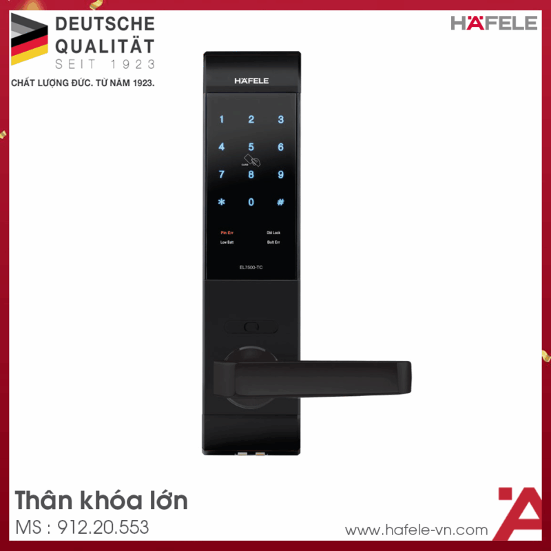 KHÓA ĐIỆN TỬ EL7500-TC HAFELE 912.20.553