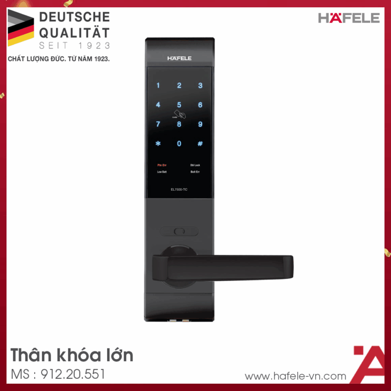 KHÓA ĐIỆN TỬ EL7500-TC HAFELE 912.20.551