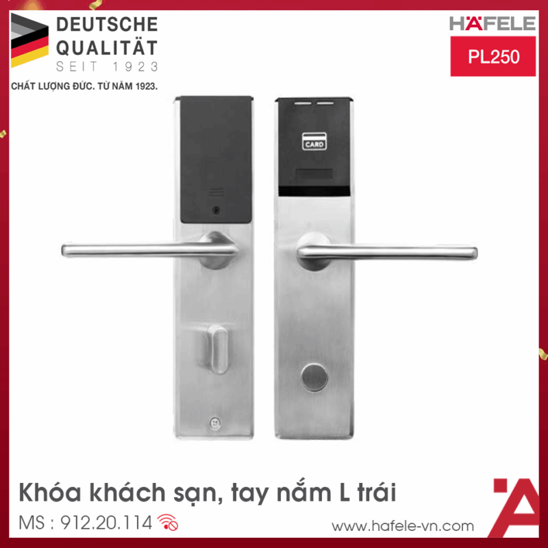 KHÓA KHÁCH SẠN PL250 HAFELE 912.20.112