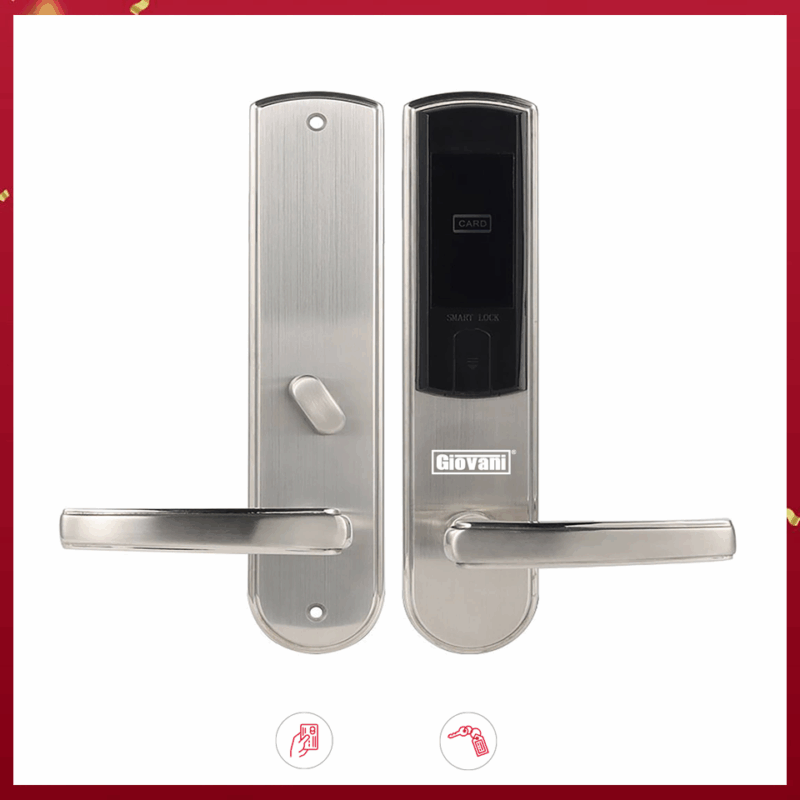 KHÓA ĐIỆN TỬ KHÁCH SẠN GIOVANI GSL-126C135 MÀU BẠC