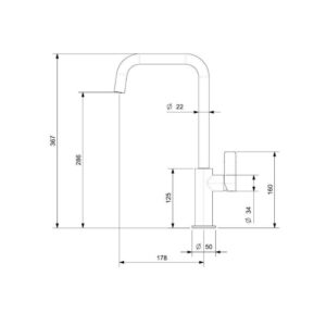 VÒI RỬA BÁT REGINOX PEARL MẠ ĐEN HMH.R32800 - 30