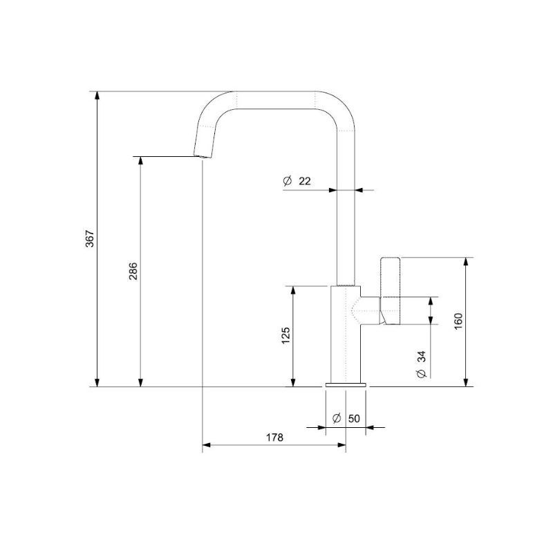 VÒI RỬA BÁT REGINOX PEARL MẠ ĐEN HMH.R32800 - 30