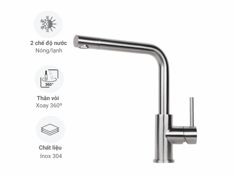 VÒI RỬA BÁT REGINOX SOMO INOX XƯỚC HMH.R34569 - 33
