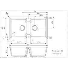 CHẬU RỬA BÁT ĐÁ 2 HỘC REGINOX AMSTERDAM 20 KEM HMH.R31025 - 44