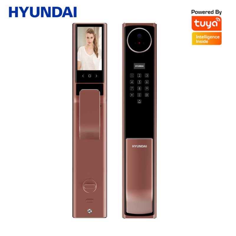 KHÓA CỬA GỖ HYUNDAI HY-SLA911F MÀU VÀNG