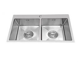 CHẬU RỬA CHÉN 2 HỘC WINLAND C69 - Chau rua chen winland inox 304 c64 thumb