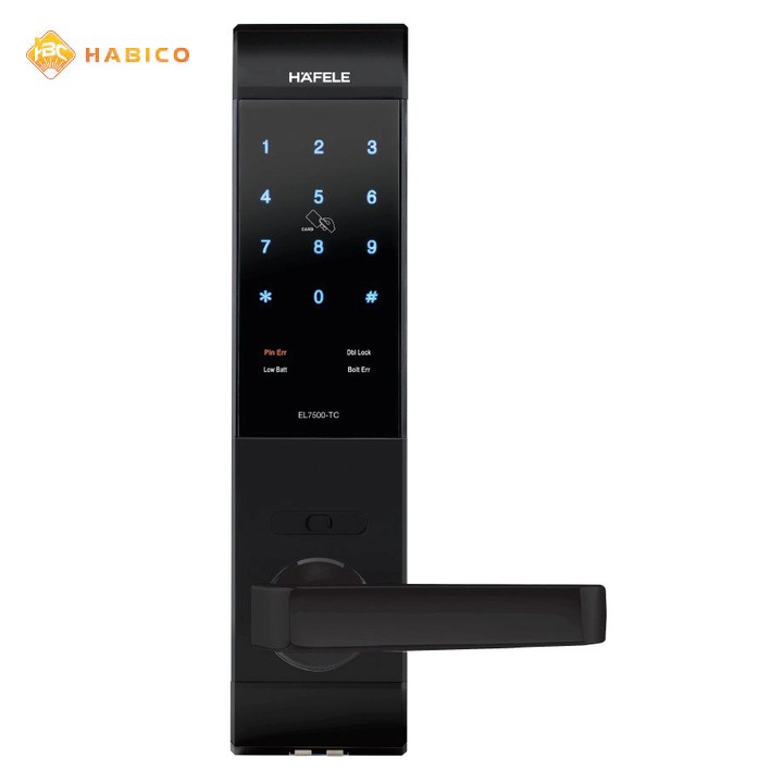 KHÓA ĐIỆN TỬ THÂN NHỎ HAFELE EL7500-TC MÀU ĐEN 912.05.682