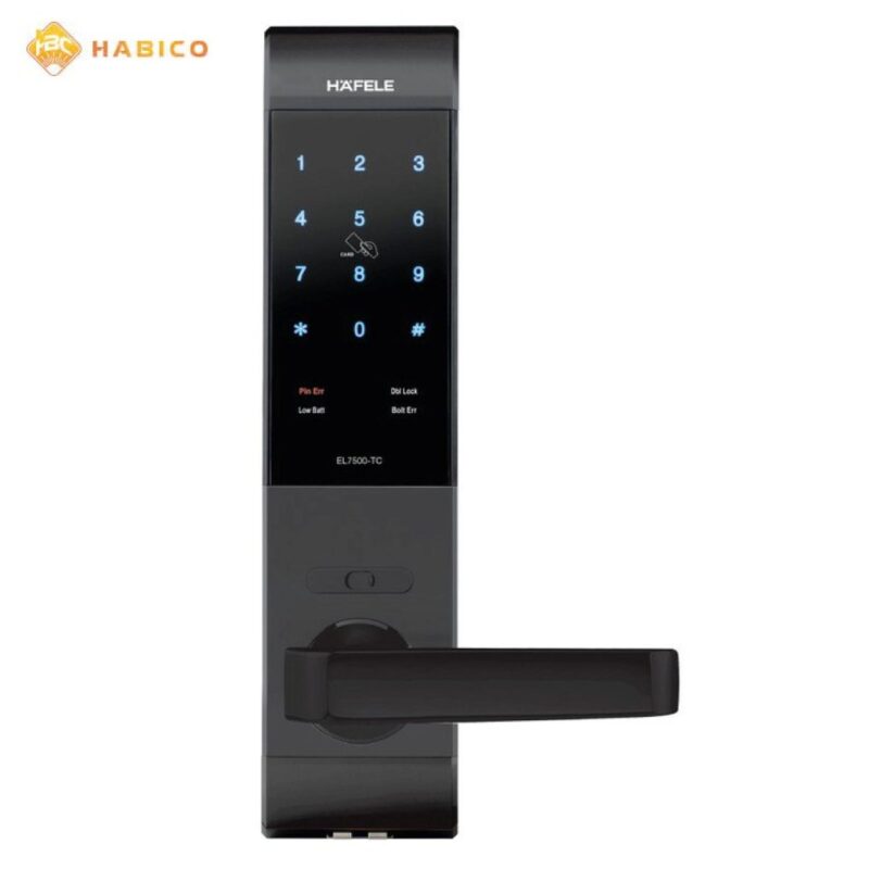 KHÓA ĐIỆN TỬ THÂN NHỎ HAFELE EL7500-TC MÀU XÁM 912.05.716