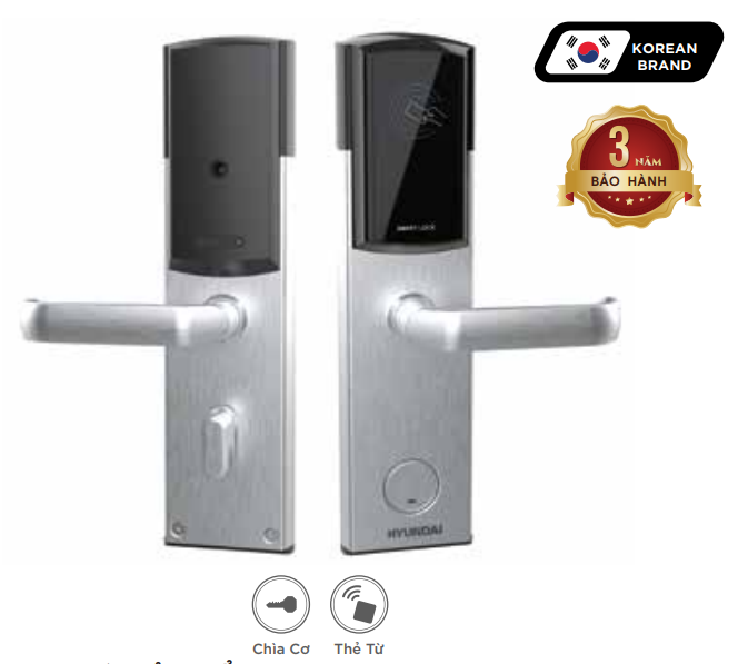HÌNH ẢNH THỰC TẾ CỦA KHÓA KHÁCH SẠN HYUNDAI HY-HL01 MÀU BẠC