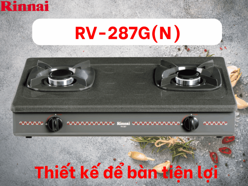 BẾP GA ĐỂ BÀN RINNAI RV-287(G)N