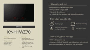 BẾP TỪ 2 VÙNG NẤU PANASONIC KY-H1WZ70 - bep tu panasonic ky h1wz70 2