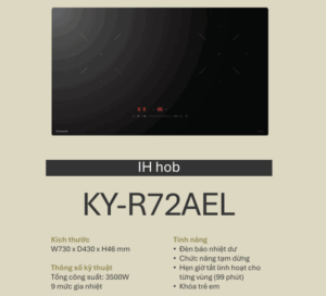 BẾP TỪ 2 VÙNG NẤU PANASONIC KY-R72AEL - bep tu panasonic ky r72ael 3