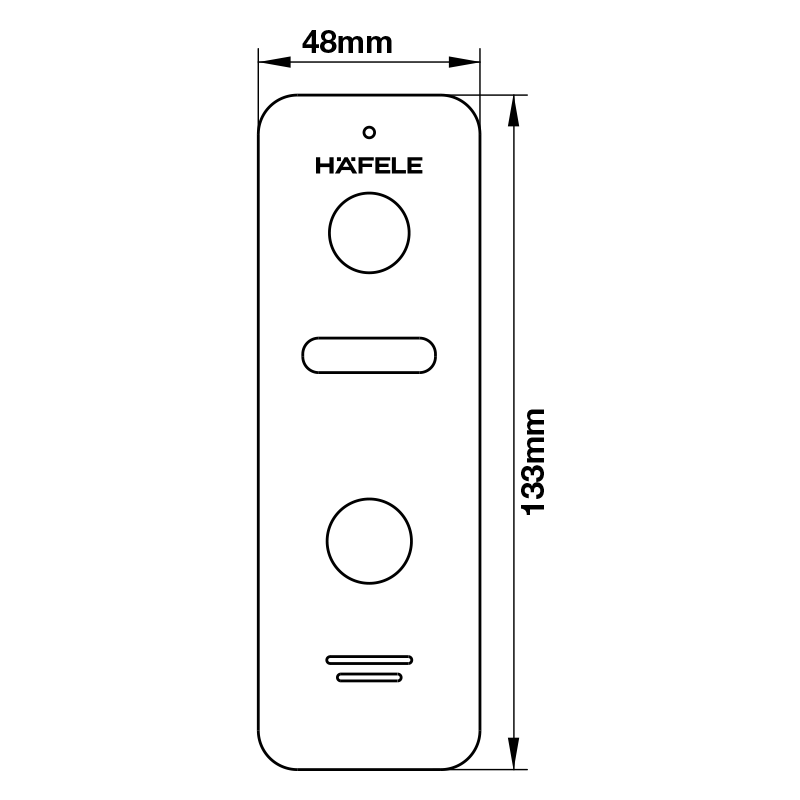 KÍCH THƯỚC CHUÔNG CỬA HAFELE SVD-700HD 959.23.096