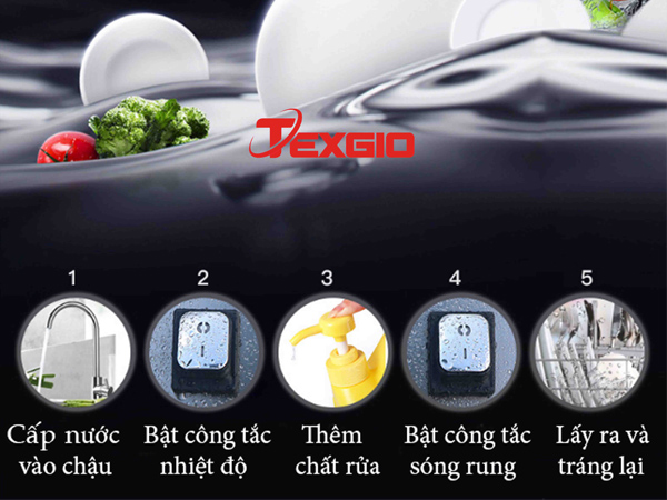 MÁY RỬA BÁT TEXGIO ULTRASONIC STANDARD TGU-1200SS