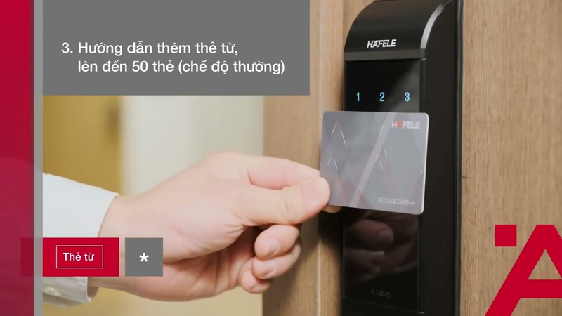 KHÓA ĐIỆN TỬ THÂN NHỎ HAFELE EL7500-TC MÀU ĐEN 912.05.682 - khoa dien tu hafele el7500 tc 912 05 682