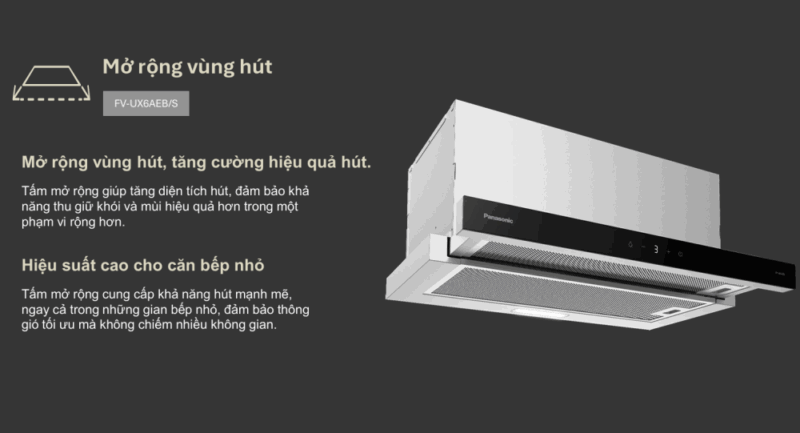 MÁY HÚT MÙI PANASONIC FV-UX6AEB/S MÀU BẠC - may hut mui panasonic fv ux6aeb s mau bac 3