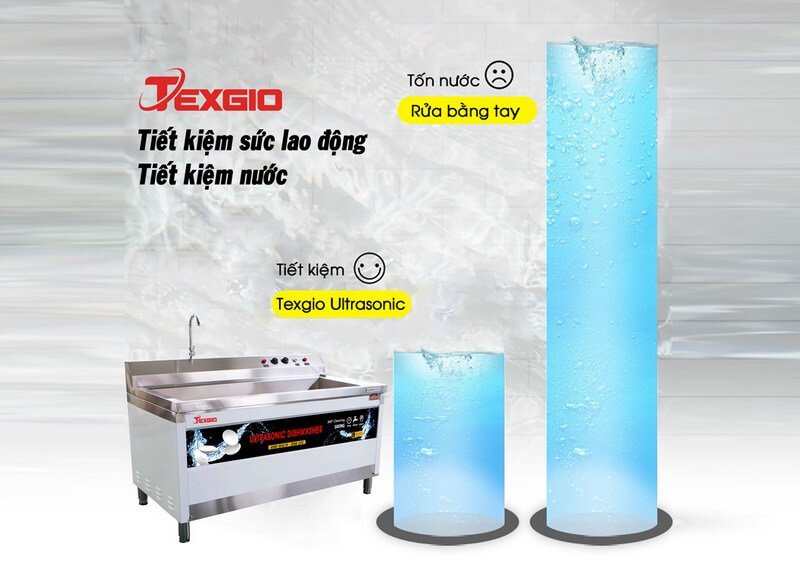 MÁY RỬA BÁT TEXGIO ULTRASONIC STANDARD TGU-1000SS