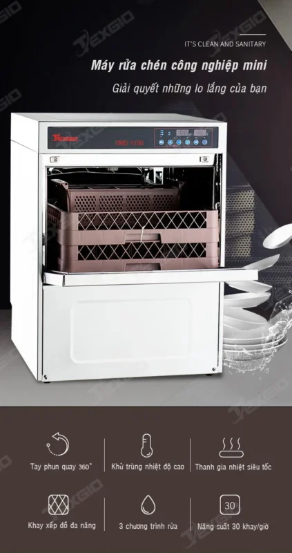 MÁY RỬA BÁT TEXGIO CMD1150