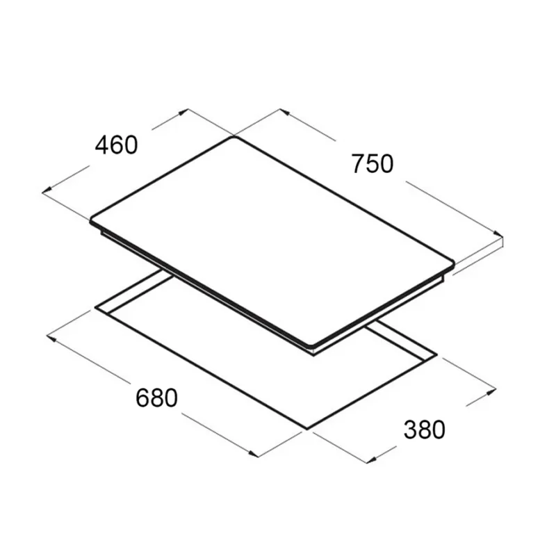 KÍCH THƯỚC BẾP TỪ 2 LÒ EUROSUN EU-T897G