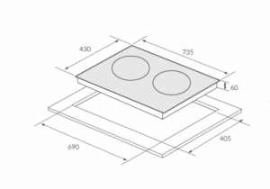 KÍCH THƯỚC BẾP TỪ ĐÔI EUROSUN EU-T210PRO