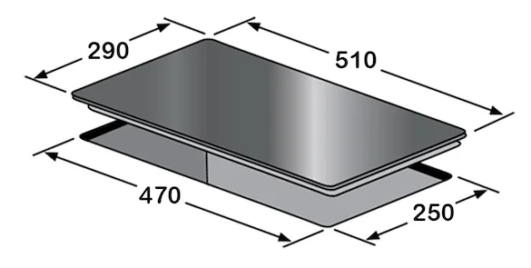 BẾP TỪ ĐÔI DOMINO EUROSUN EU-T506DO - 36 3