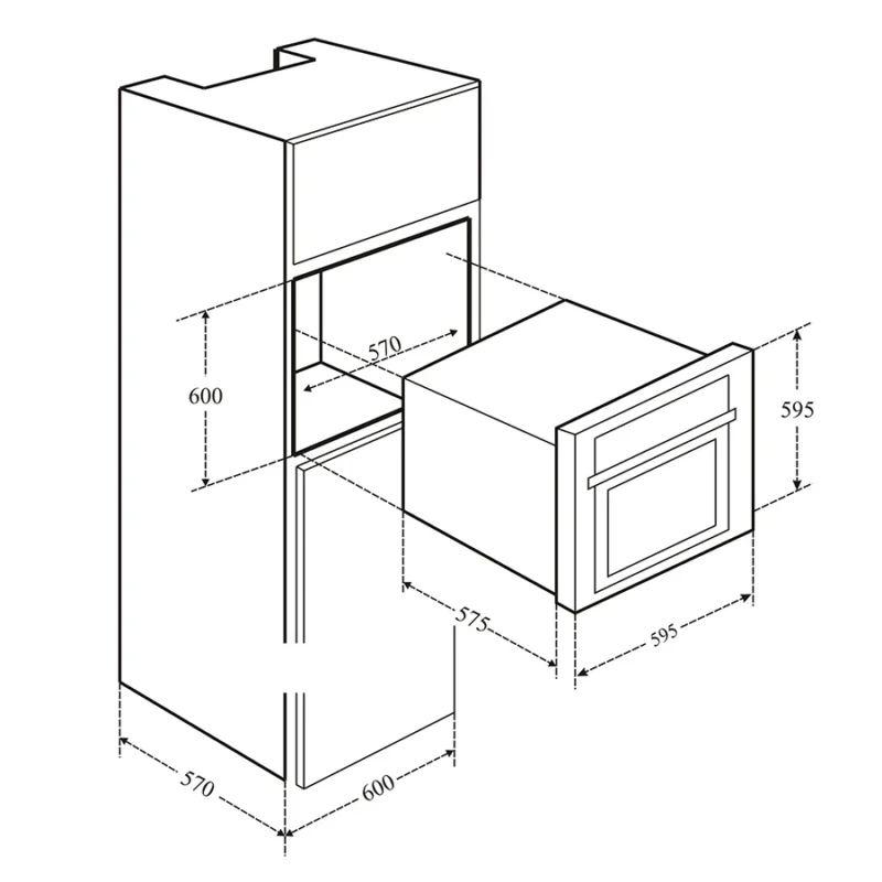 KÍCH THƯỚC LÒ NƯỚNG EUROSUN EOV65ME