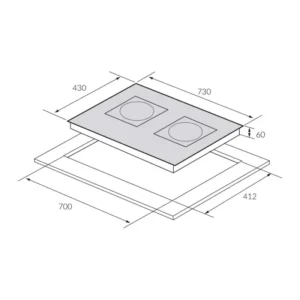 BẾP TỪ ĐÔI EUROSUN EU-T726PRO - 52