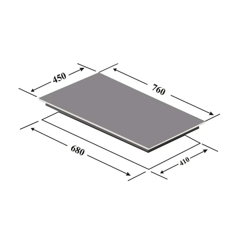 KÍCH THƯỚC BẾP TỪ 2 LÒ EUROSUN EU-TE887G